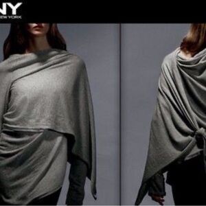 DKNY COZY khaki green Women's wrap Sweater